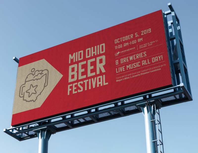 Mid Ohio Beer Fest Billboard Design