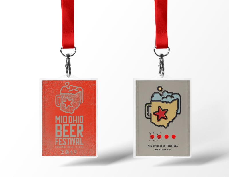 Mid Ohio Beer Fest Name Tag Design